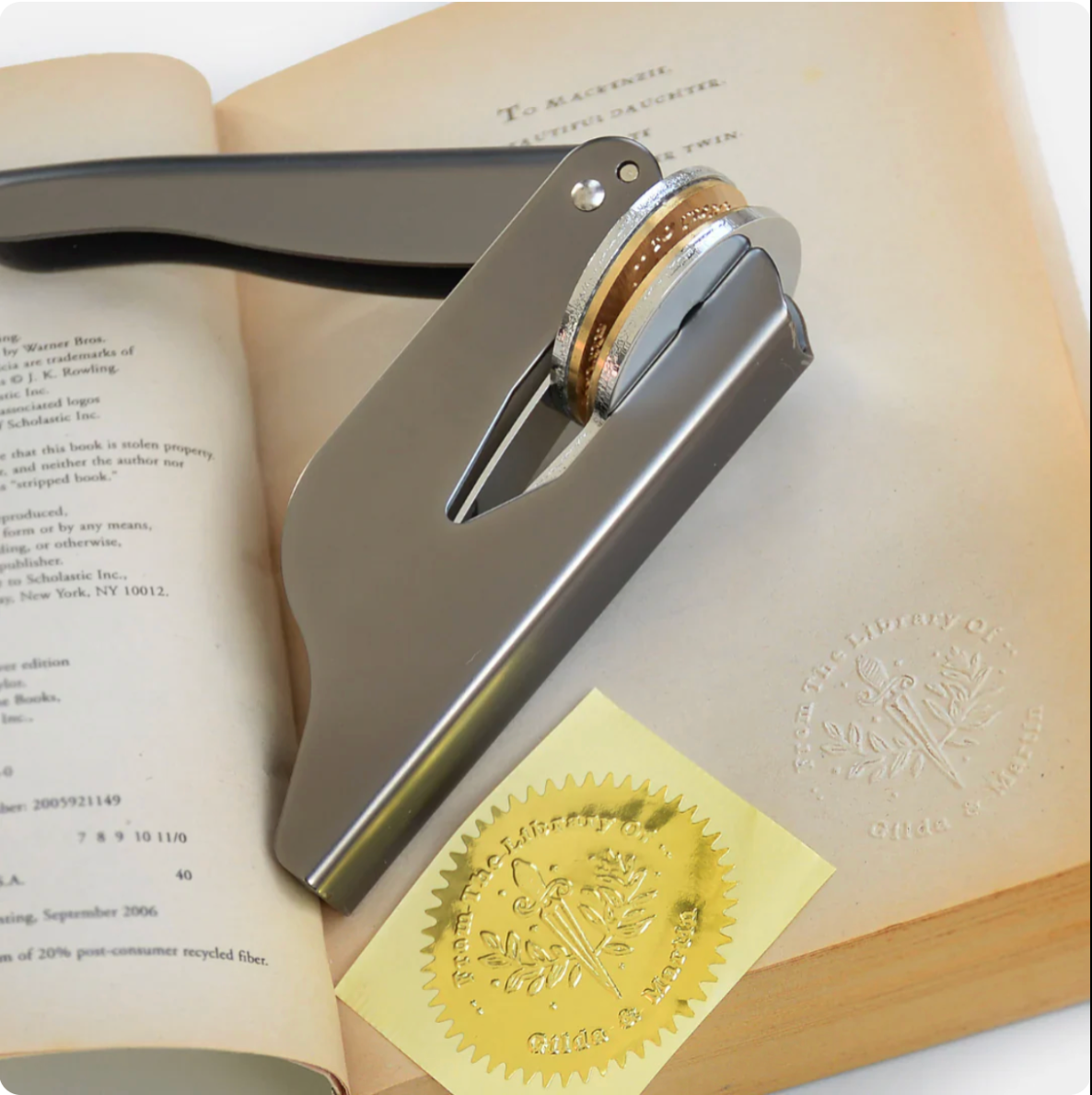 Book Embossing Seal