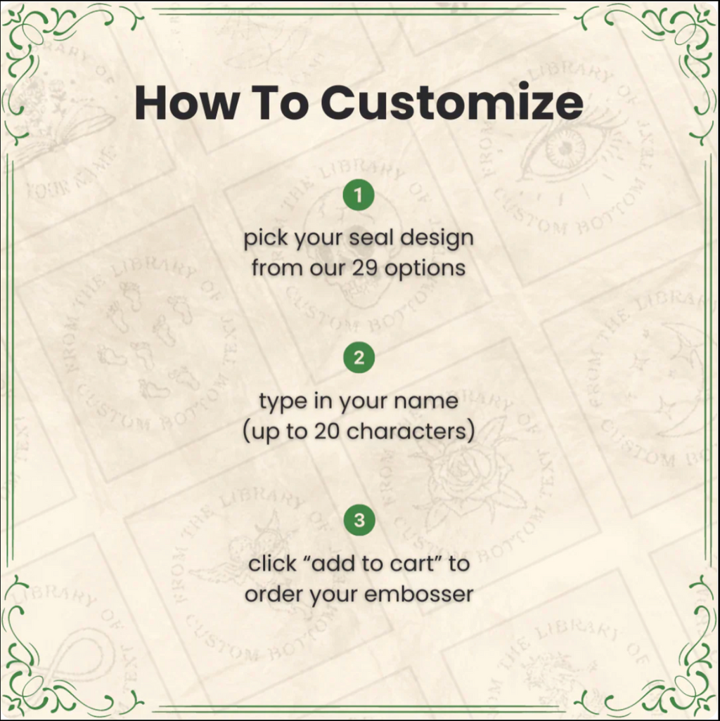 Book Embossing Seal
