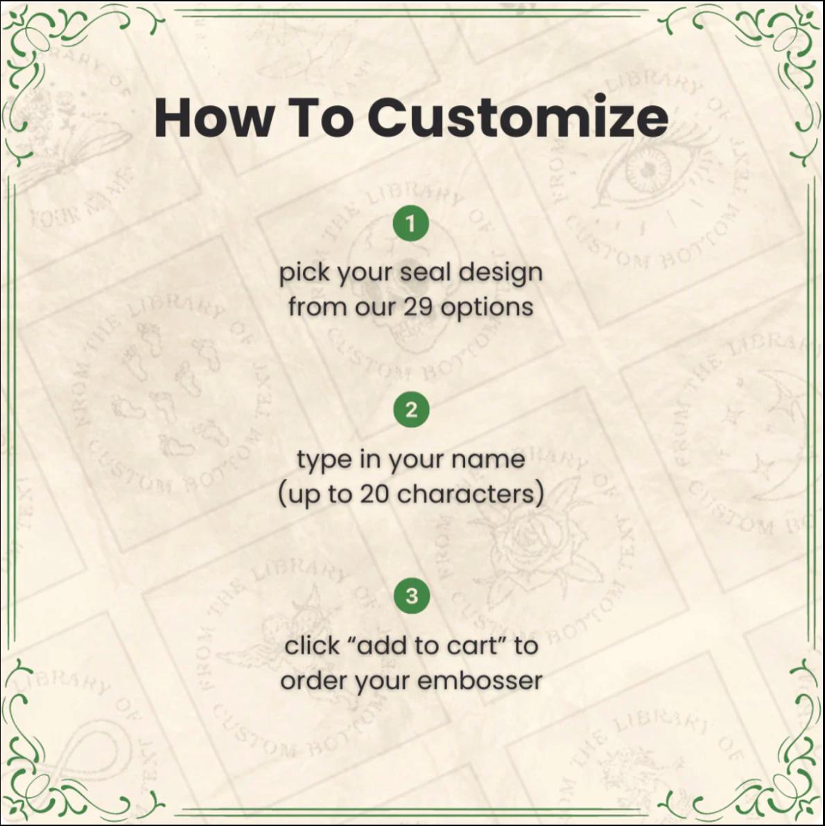 Book Embossing Seal
